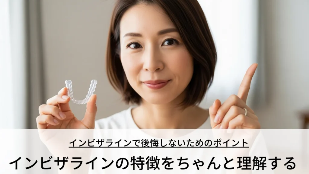 インビザラインで後悔しないためのポイント インビザラインの特徴をちゃんと理解する